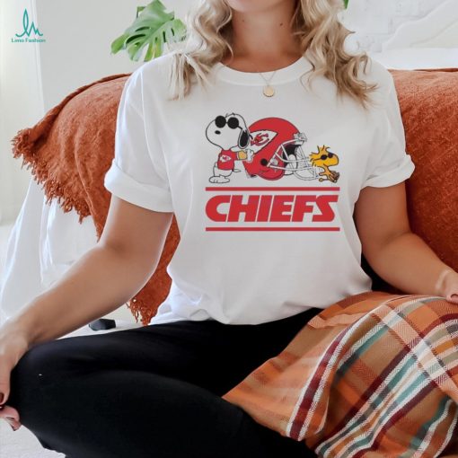 Kansas City Chiefs Snoopy And Woodstock Helmet Shirt