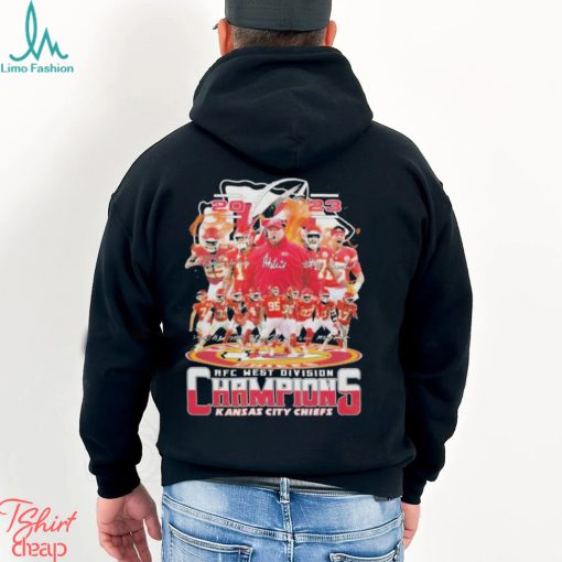 Kansas City Chiefs Sport Team 2023 Afc west division champions Super Bowl LVIII signatures shrit