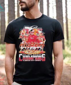 Kansas City Chiefs Sport Team 2023 Afc west division champions Super Bowl LVIII signatures shrit