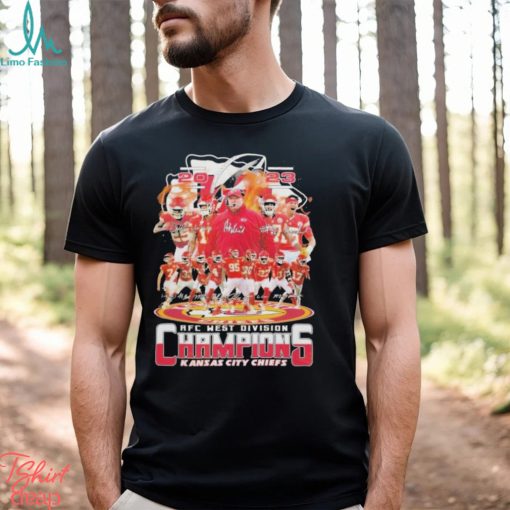 Kansas City Chiefs Sport Team 2023 Afc west division champions Super Bowl LVIII signatures shrit