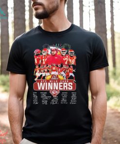 Kansas City Chiefs Team 2023 2024 AFC Wild Card Winner Signatures Shirt, hoodie, sweater, long sleeve and tank top Kansas City Chiefs Team 2023 2024 AFC Wild Card Winner Signatures Shirt