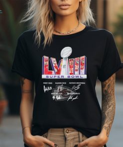 Kansas City Chiefs Team Super Bowl LVIII signatures shirt