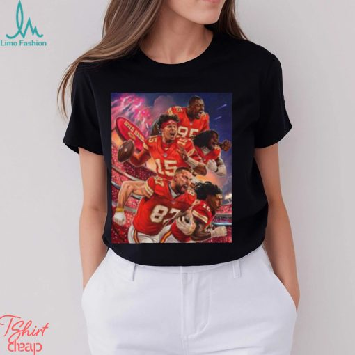Kansas City Chiefs The Kingdom Awaits NFL Wild Card Weekend Season 2023 Unisex T Shirt