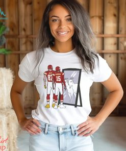 Kansas City Chiefs Travis Kelce and Patrick Mahomes Mirror Goats Super Bowl LVIII Shirt