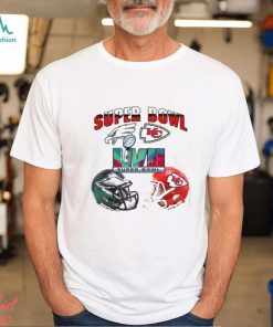 Kansas City Chiefs Vs Philadelphia Eagles Super Bowl 57 LVII Matchup Helmet Merc Shirt, hoodie, sweater, long sleeve and tank top Kansas City Chiefs Vs Philadelphia Eagles Super Bowl 57 LVII Matchup Helmet Merc Shirt