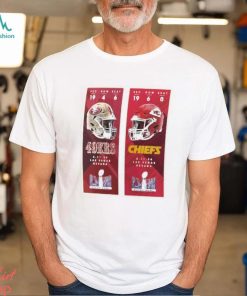 Kansas City Chiefs Vs San Francisco 49ers Super Bowl Lviii Matchup Ticket Sales T Shirt