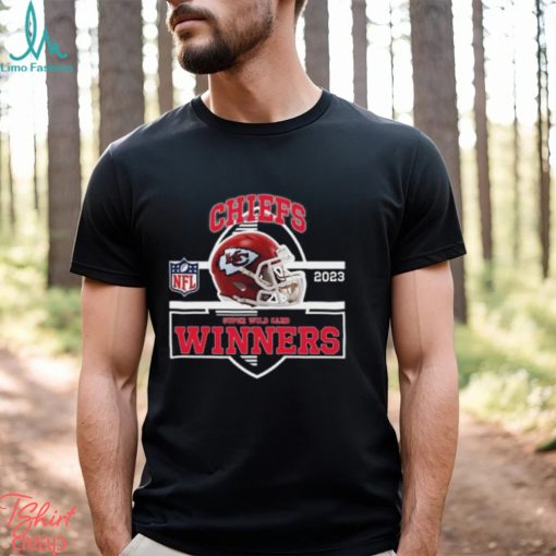 Kansas City Chiefs Winners Champions 2023 Super Wild Card NFL Divisional Helmet Logo T Shirt