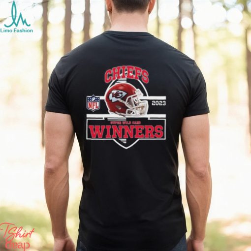 Kansas City Chiefs Winners Champions 2023 Super Wild Card NFL Divisional Helmet Logo T Shirt