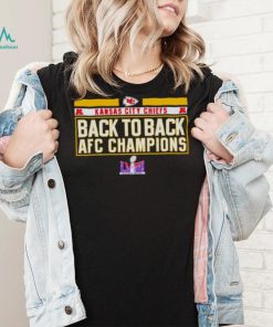 Kansas City Chiefs back to back AFC Champions shirt