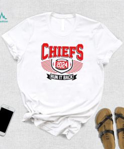 Kansas City Chiefs football 2024 run it back logo shirt