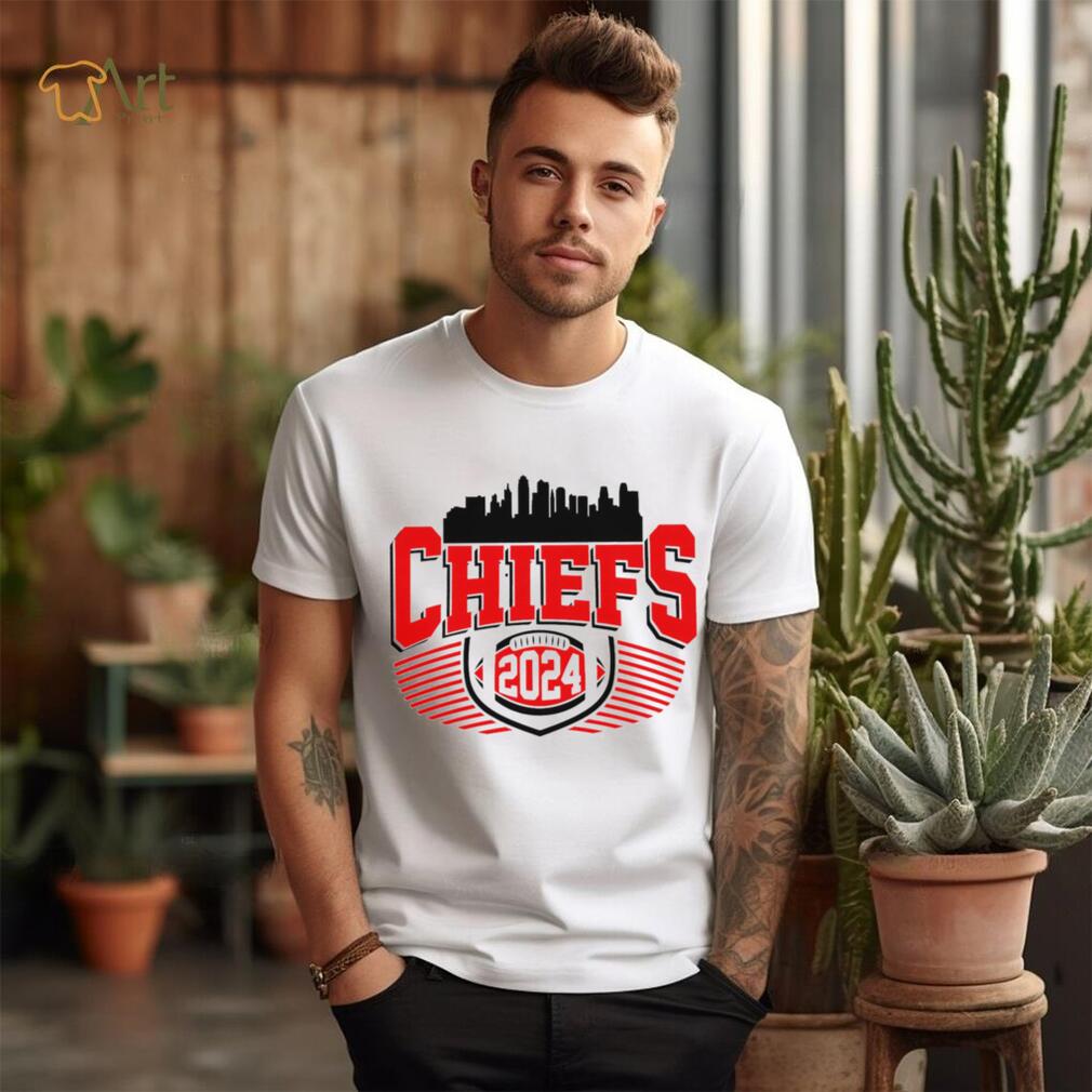 Kansas City Chiefs football 2024 skyline logo shirt - Limotees