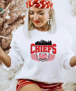 Kansas City Chiefs football 2024 skyline logo shirt