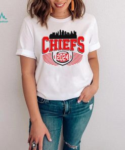 Kansas City Chiefs football 2024 skyline logo shirt