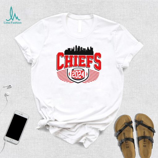 Kansas City Chiefs football 2024 skyline logo shirt