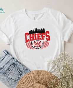 Kansas City Chiefs football 2024 skyline logo shirt