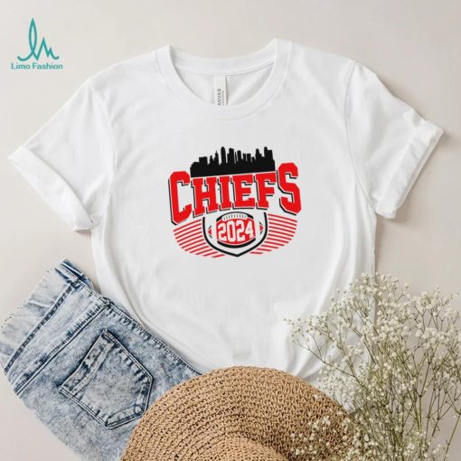 Kansas City Chiefs football 2024 skyline logo shirt