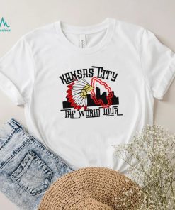 Kansas City Chiefs football Kansas City the world tour skyline logo shirt