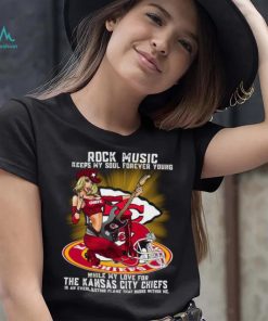 Kansas City Chiefs rock music keep my soul forever young shirt