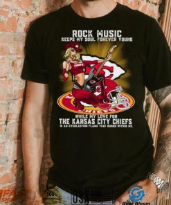 Kansas City Chiefs rock music keep my soul forever young shirt
