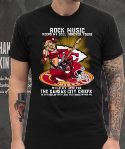 Kansas City Chiefs rock music keep my soul forever young shirt