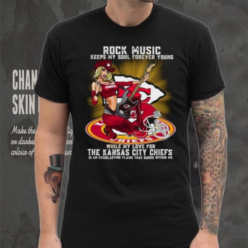 Kansas City Chiefs rock music keep my soul forever young shirt
