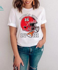 Kansas City Chiefs super bowl LVIII helmet shirt