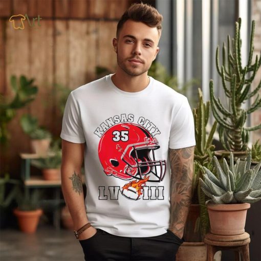 Kansas City Chiefs super bowl LVIII helmet shirt