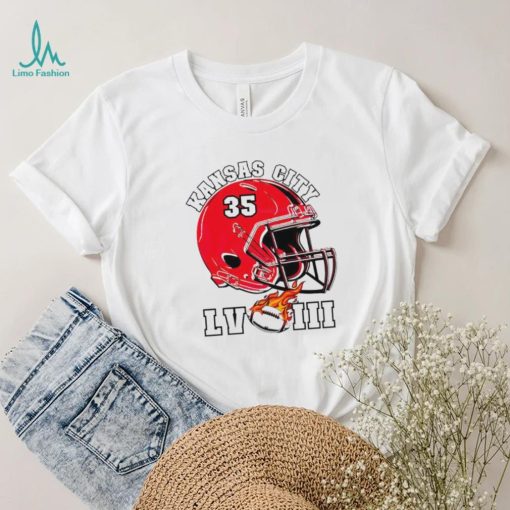 Kansas City Chiefs super bowl LVIII helmet shirt