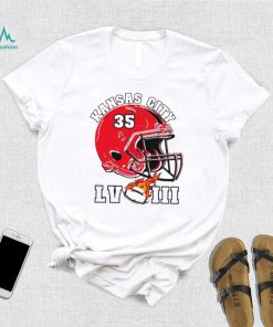 Kansas City Chiefs super bowl LVIII helmet shirt