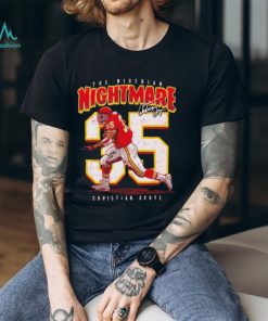 Kansas City Chiefs the nigerian nightmare Christian Okoye signature shirt