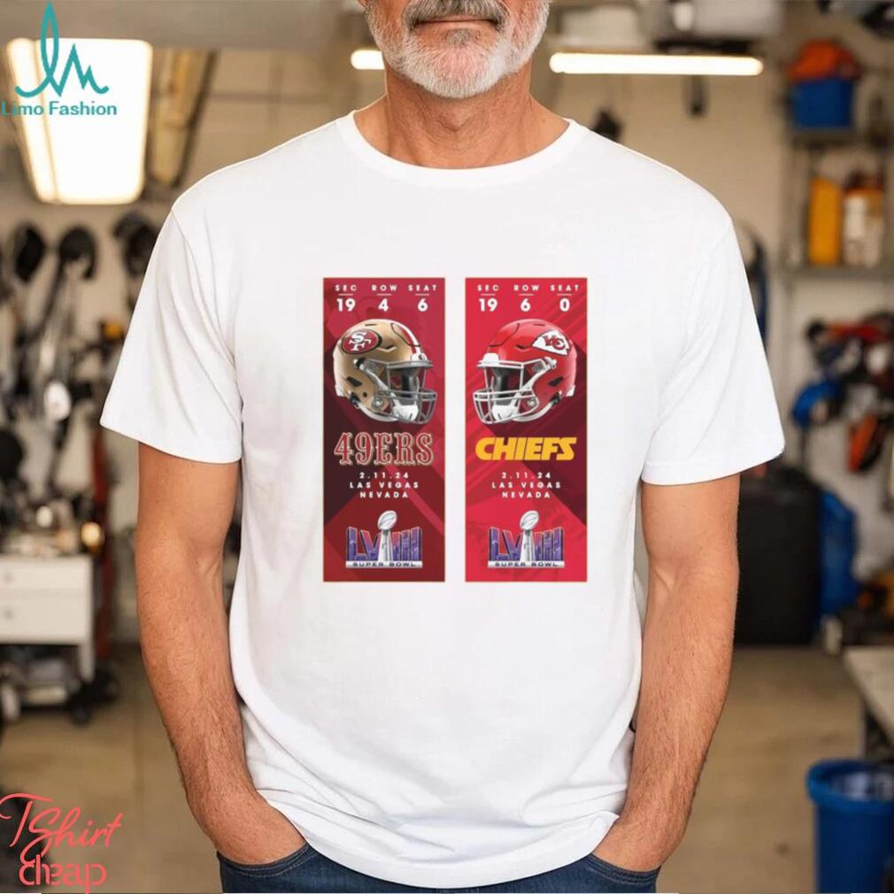 Kansas City Chiefs vs San Francisco 49ers Super Bowl LVIII Matchup Shirt Kansas City Chiefs vs San Francisco 49ers Super Bowl LVIII Matchup Shirt