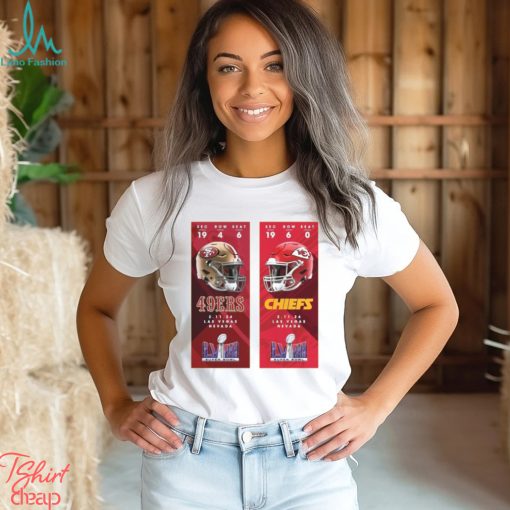 Kansas City Chiefs vs San Francisco 49ers Super Bowl LVIII Matchup Shirt