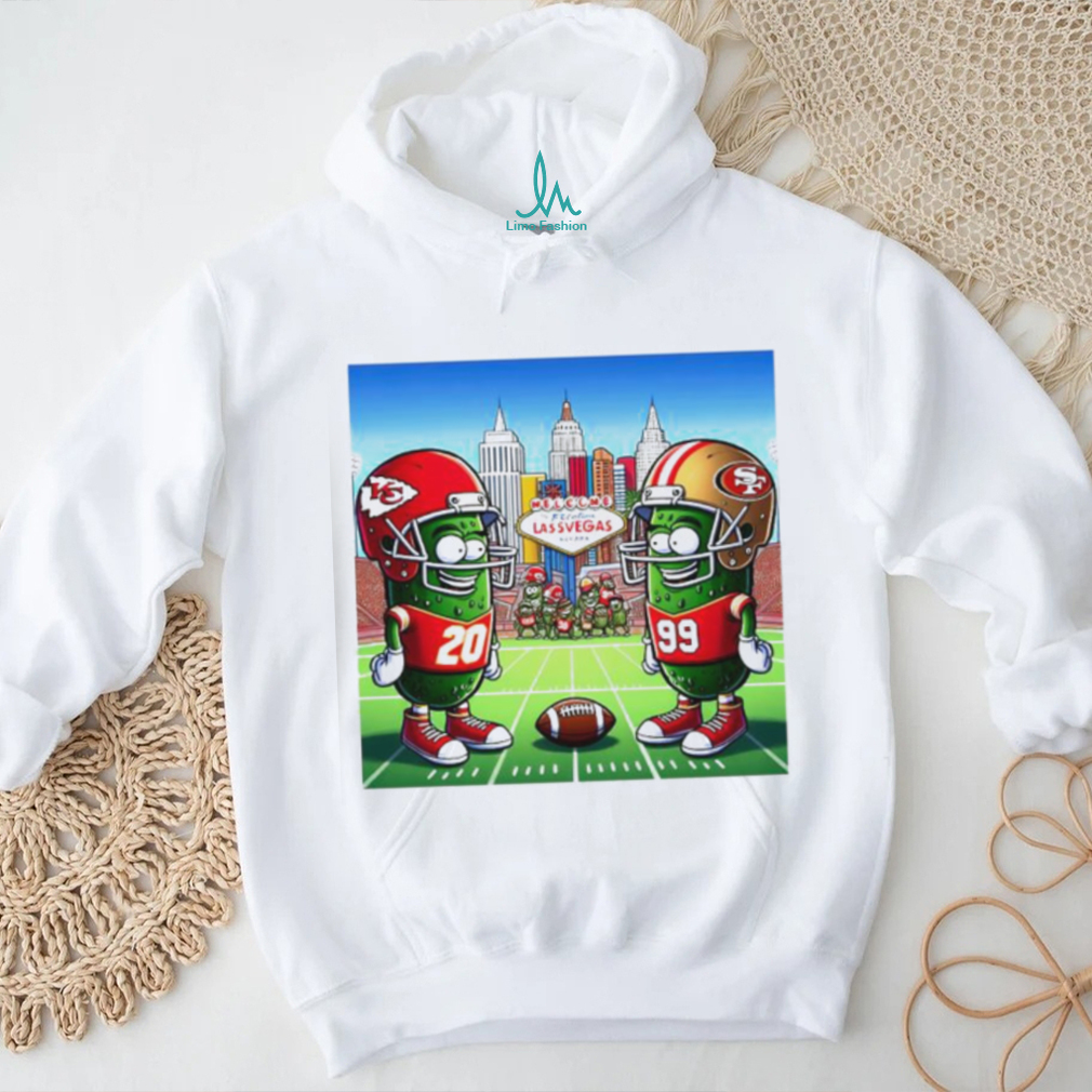 Kansas City Chiefs vs San Francisco 49ers matchup pickle shirt Kansas City Chiefs vs San Francisco 49ers matchup pickle shirt
