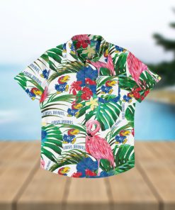 Kansas Jayhawks Flamingo Hawaiian Shirt