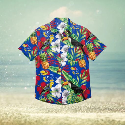 Kansas Jayhawks Floral Hawaiian Shirt