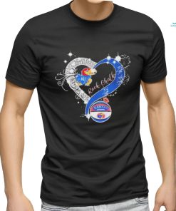 Kansas Jayhawks Heart Diamonds Rock Chalk Shirt