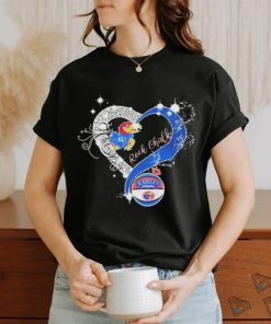 Kansas Jayhawks Heart Diamonds Rock Chalk Shirt
