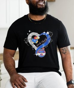 Kansas Jayhawks Heart Diamonds Rock Chalk Shirt