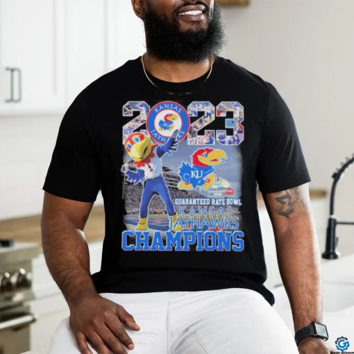 Kansas Jayhawks Mascot 2023 Guaranteed Rate Bowl Champions Shirt