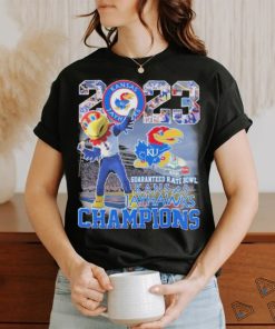 Kansas Jayhawks Mascot 2023 Guaranteed Rate Bowl Champions Shirt