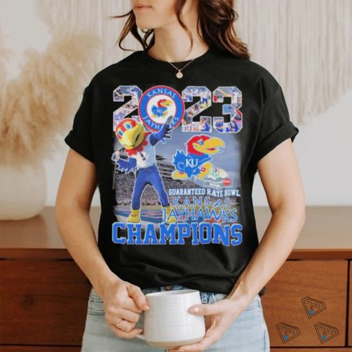 Kansas Jayhawks Mascot 2023 Guaranteed Rate Bowl Champions Shirt