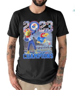 Kansas Jayhawks Mascot 2023 Guaranteed Rate Bowl Champions Shirt