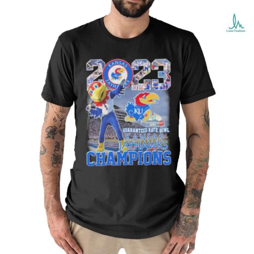 Kansas Jayhawks Mascot 2023 Guaranteed Rate Bowl Champions Shirt