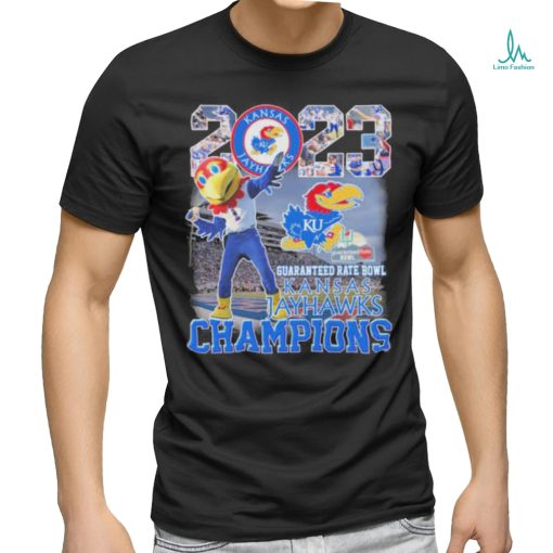 Kansas Jayhawks Mascot 2023 Guaranteed Rate Bowl Champions Shirt