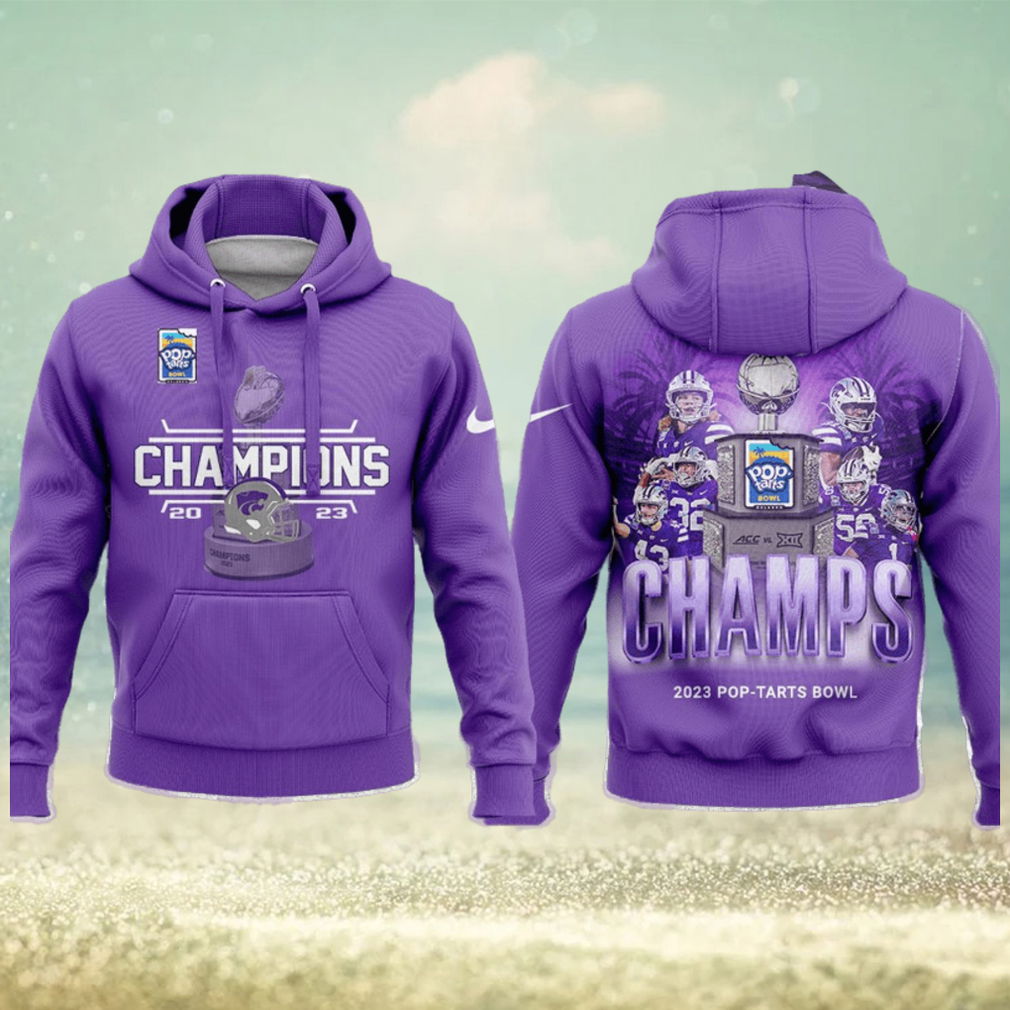 Kansas State Wildcats 2023 Pop tarts Bowl Champions Hoodie Kansas State Wildcats 2023 Pop tarts Bowl Champions Hoodie