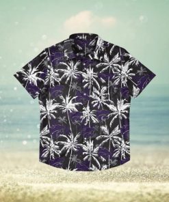 Kansas State Wildcats Black Floral Hawaiian Shirt