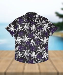 Kansas State Wildcats Black Floral Hawaiian Shirt