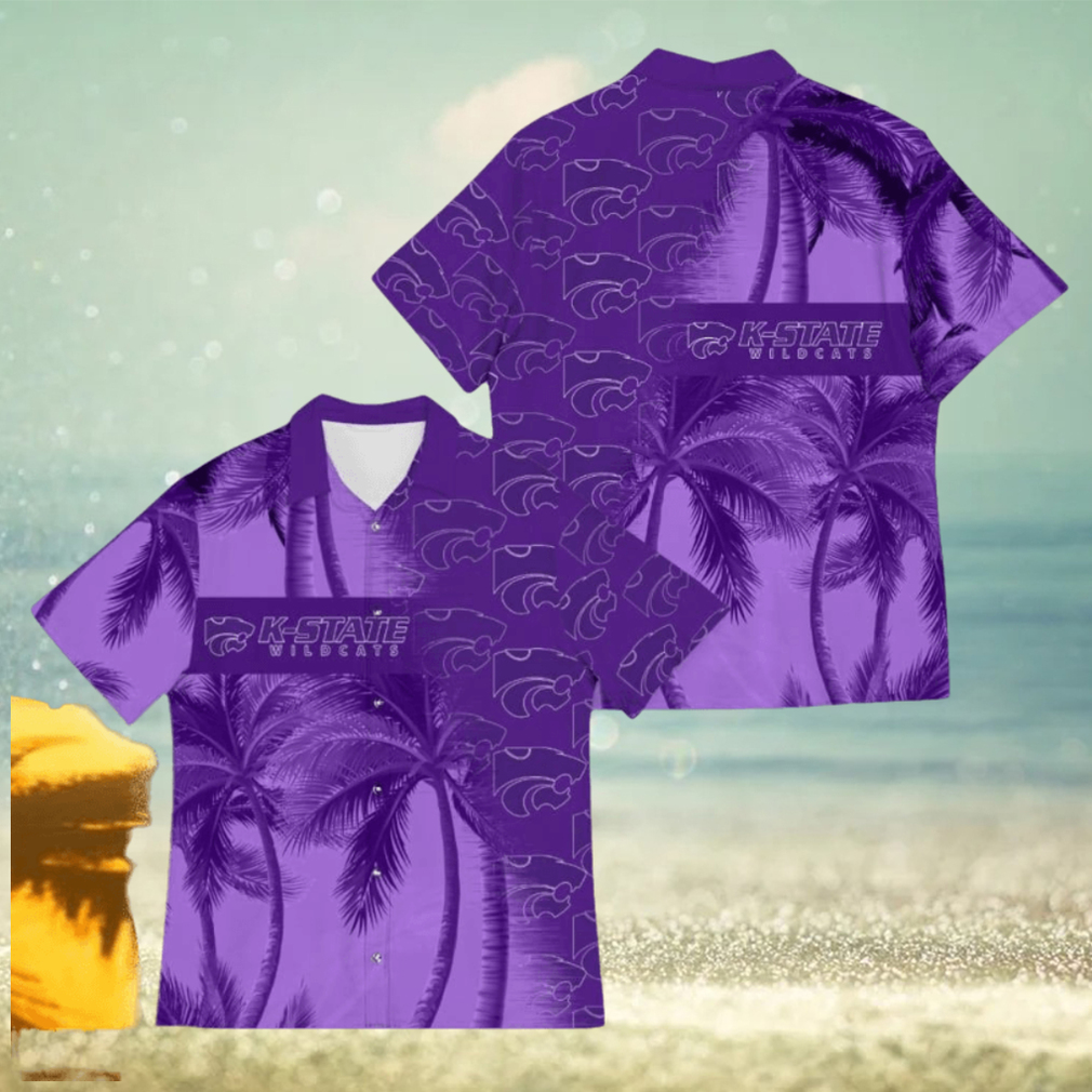 Kansas State Wildcats Coconut Tree Aloha 3D Hawaiian Shirt For Fans Men And Women Gift Kansas State Wildcats Coconut Tree Aloha 3D Hawaiian Shirt For Fans Men And Women Gift