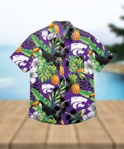 Kansas State Wildcats Floral Hawaiian Shirt