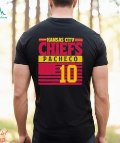 Kansas city Chiefs pacheco 10 American flag Football T shirt, hoodie, sweater, long sleeve and tank top Kansas city Chiefs pacheco 10 American flag Football T shirt